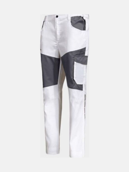 Stenso Stretch Pantaloni de Lucru Albi