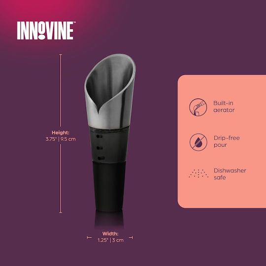 Innovine Metallic Flow Cap for Wine Bottles