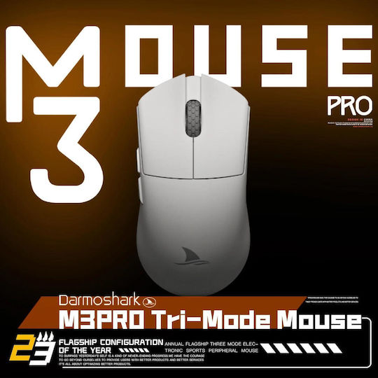 Darmoshark M3 Pro Wireless Gaming Mouse 26000 DPI White
