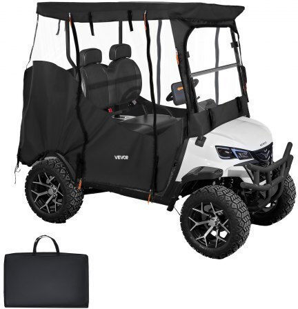 Golf Cart Cover Vevor Visible Full Enclosure Golf Cart 2&2+2 Passengers Waterproof Car Cover Oxford Fabric Oxford 600d Fits Most Club Car Yamaha Ezgo Honda PVC Coating & Windproof Design