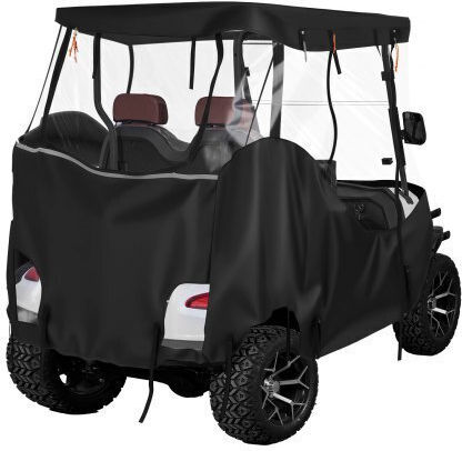 Golf Cart Cover Vevor Visible Full Enclosure Golf Cart 2&2+2 Passengers Waterproof Car Cover Oxford Fabric Oxford 600d Fits Most Club Car Yamaha Ezgo Honda PVC Coating & Windproof Design