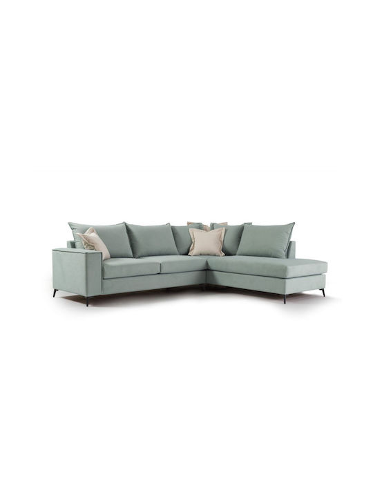Ronaldo Corner Couch with Reversible Angle Ciel Cream 290x235x95cm