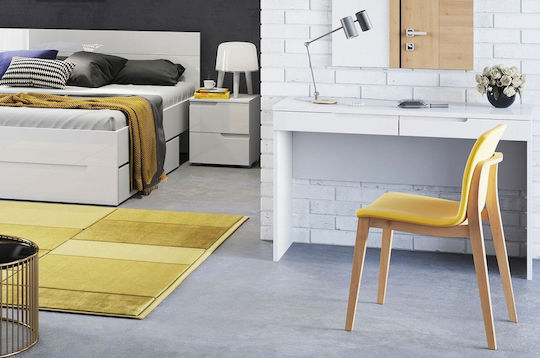 Bodenstehende Schminktisch Schlafzimmer Holz Weiß 120x45x76cm