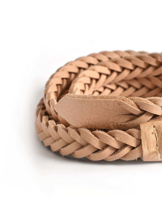Leather Women's Belt Beige 8535.9020.N-corda
