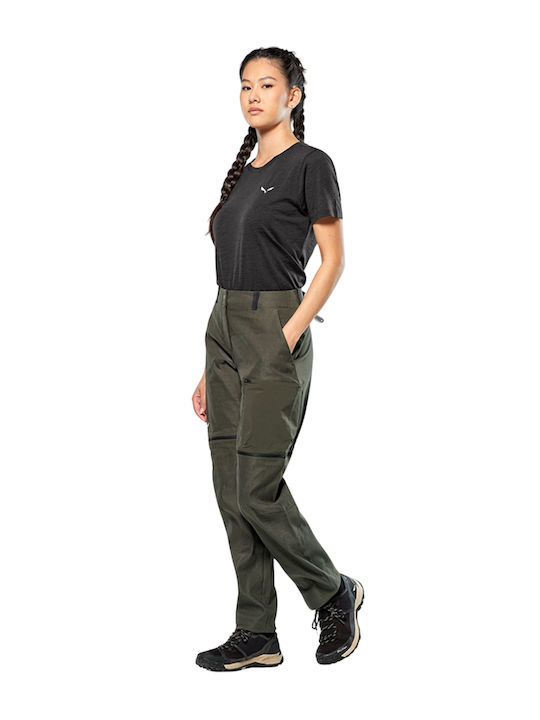 Salewa Hemp Dst Women's Long Hiking Trousers Khaki