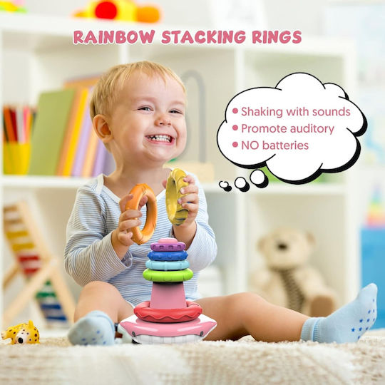 Malvys Malvys Baby Aktivitätsspielzeug Stapelturm aus Silikon für Neugeborene