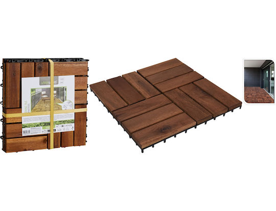 Decking Board for Garden Flooring from Wood 30x30cm 4 Pieces