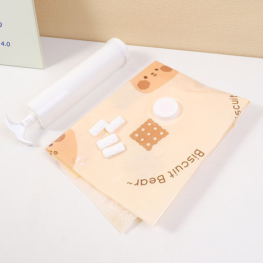Plastic Air-Tight And Vacuum Storage Bag 80x100cm 2 Pieces