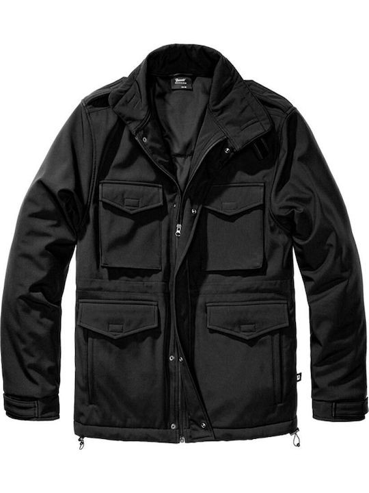 Geacă M65 Iarnă Softshell Impermeabilă și Antivânt Neagră