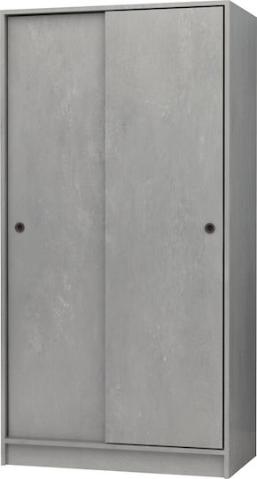 Double Door Sliding Misra 94x52x182cm Grey Concrete Double Door Sliding Misra 94x52x182cm Grey Concrete