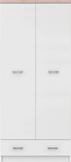 Top Mix Δίφυλλη Ντουλάπα 80x57x183cm