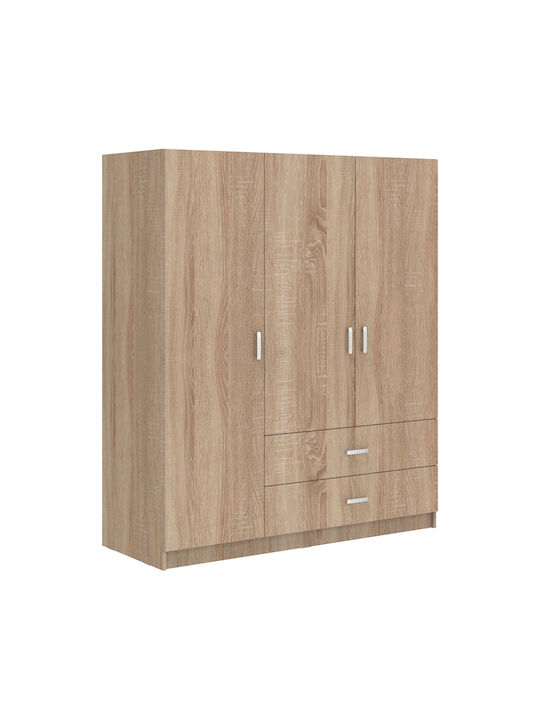 Ușă triplă Dulap de Haine Royal Sonoma 150x58x177cm
