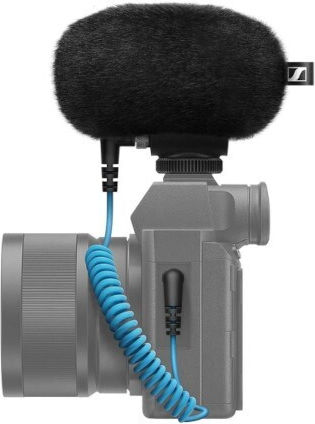 Sennheiser MKE-200 Кондензатор (Малка диафрагма) Микрофон Шоково монтиран за Камера в Черен Цвят