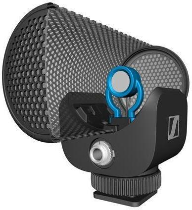 Sennheiser MKE-200 Кондензатор (Малка диафрагма) Микрофон Шоково монтиран за Камера в Черен Цвят