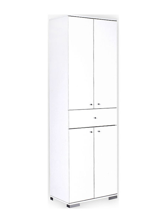 Doppeltür Kleiderschrank Diamond White 60x40x187cm