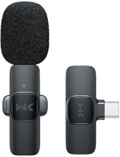 V30 Wireless Condenser (Small Diaphragm) Microphone Πέτου, Clip On Journalistic USB-C
