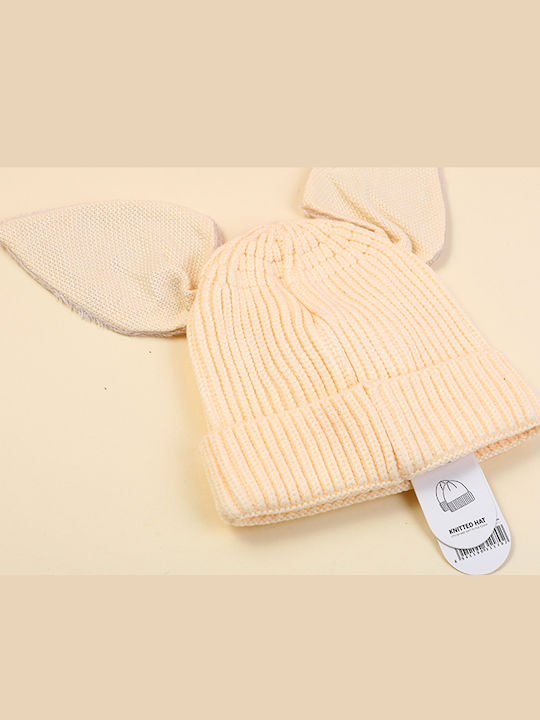 Kids Beanie Knitted Blue