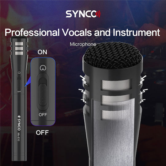 Synco MIC-E10 Δυναμικό Mikrofon Handgerät, Tischgerät Journalistisch