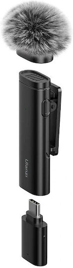 Ulanzi WM-10 Микрофон с USB Type-C Въздух, Ръка за Вокали в Черен Цвят