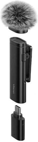 Ulanzi WM-10 Микрофон с USB Type-C Въздух, Ръка за Вокали в Черен Цвят