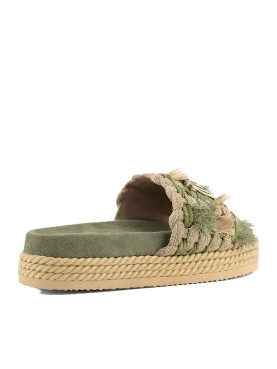 Women's Flat Sandals Green