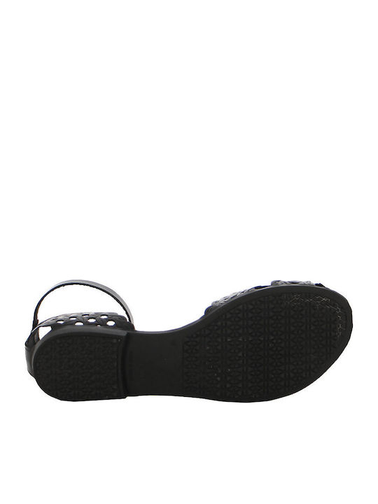 Sandale Casual Damă Din Piele Negre