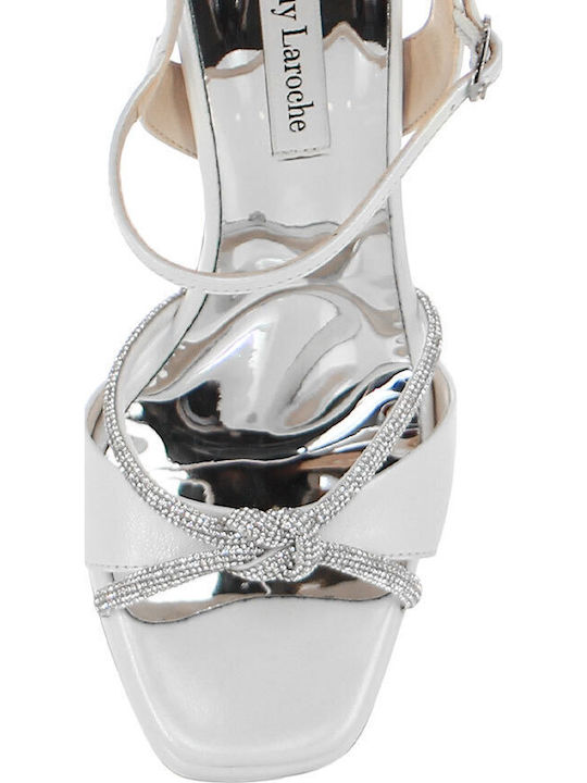 Leder Damen Sandalen Weiß