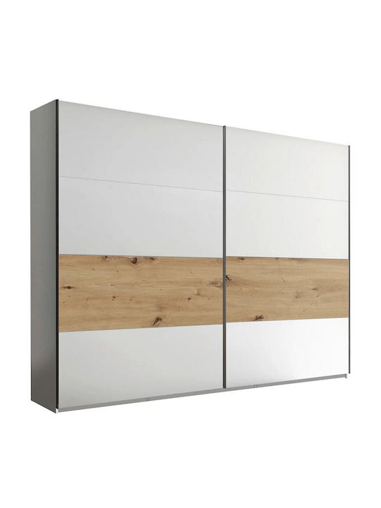 Doppeltür Kleiderschrank Schieben Ontario 300x64x225cm
