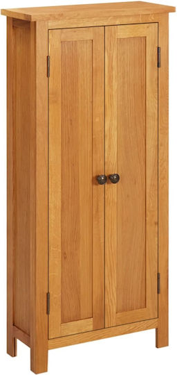 Δίφυλλη Ντουλάπα 50x25x110cm Ξύλο Δρυός