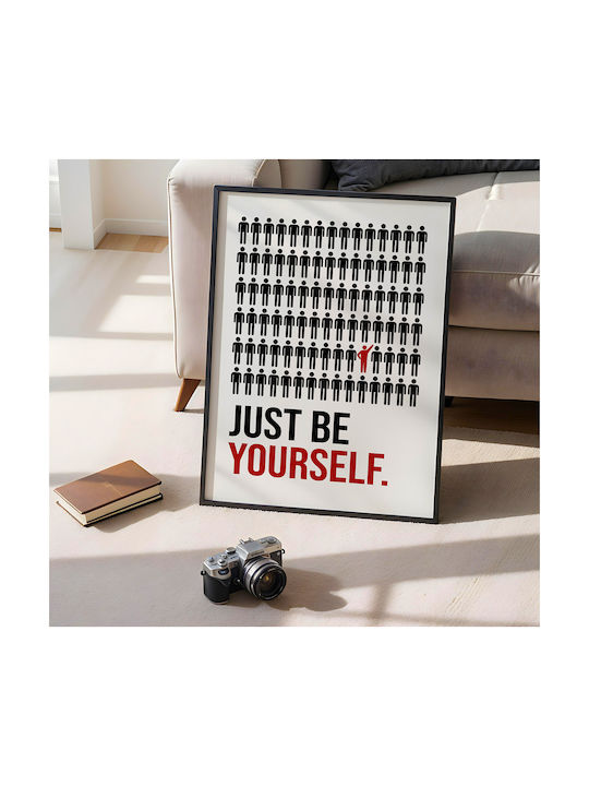 Quote Poster Just Be Yourself Pq185 30cm X 40cm