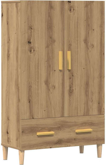Δίφυλλη Ντουλάπα 70x31x115cm Δρυς