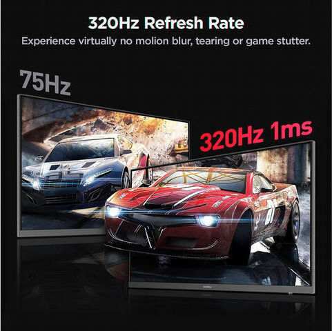 Koorui G2721E IPS HDR Монитор 27" QHD 2560x1440 320Hz с Време за Реакция 1мс GTG