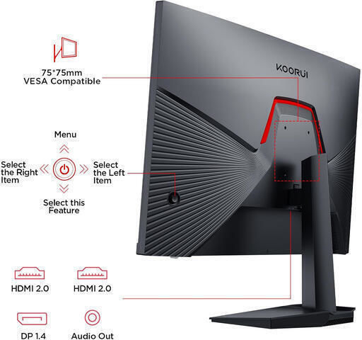 Koorui G2511P IPS HDR Монитор 24.5" FHD 1920x1080 200Hz