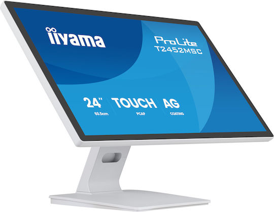 Iiyama T2452MSC W1AG IPS Touch Monitor 23.8 Inch FHD 1920x1080 with Response Time 5ms GTG White