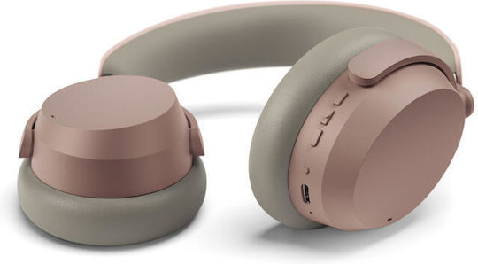 Sennheiser Accentum Ασύρματα / Ενσύρματα Over Ear Ακουστικά με 50 ώρες Λειτουργίας και Quick Charge Taupe
