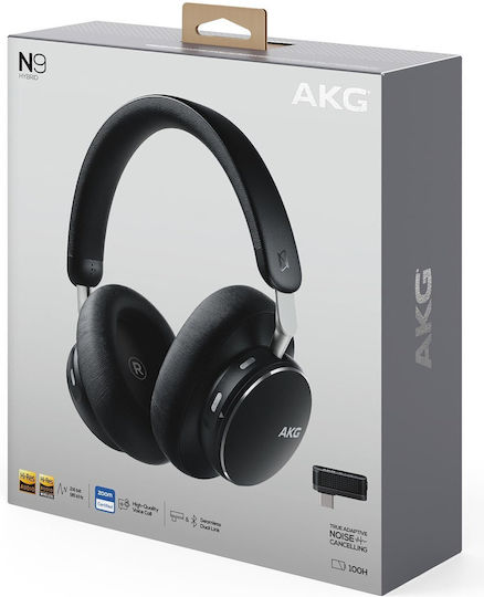 AKG N9 Wireless / Wired Over Ear Headphones with 55 hours of Operation Black