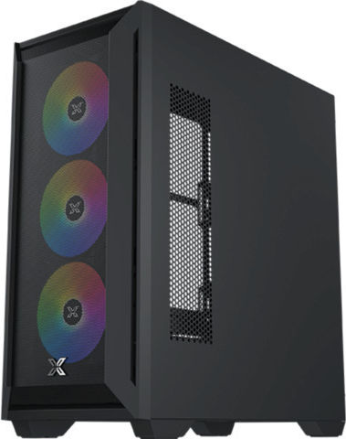 Xigmatek Master X II Pro Геймърско Midi Tower Компютърна Кутия с RGB Осветление Черна