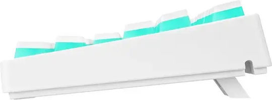 Rampage Ghost Gaming Mechanical Keyboard Tenkeyless with Huano Red switches and RGB lighting (English US) White