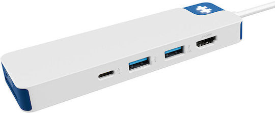 Hyper Hyperdrive Flex 8 Port Usb-c Hub Blue Hyper