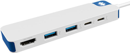 Hyper Hyperdrive Flex 5 Port Usb-c Hub Blue Hyper