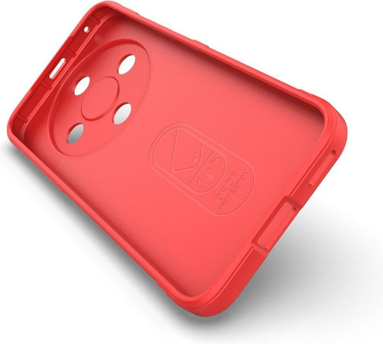 Back Cover Din Silicon Roșu (Honor Magic8 Lite, SKYDDAR INNOVATION)