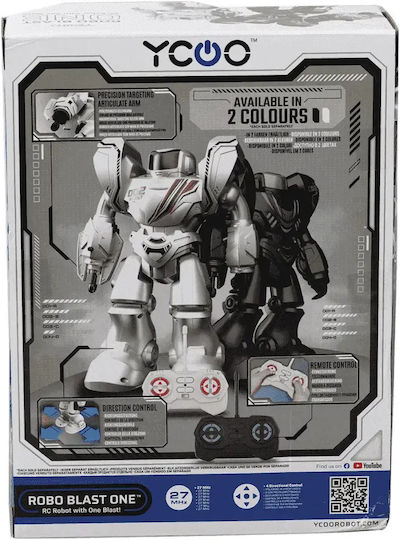 Silverlit Robo Blast One RC Robot White Black