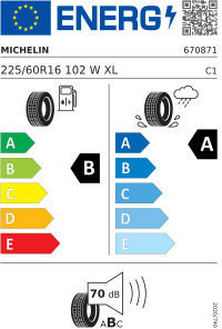 Michelin Runflat 225/60R16 102W XL Лятна Автомобилна Гума