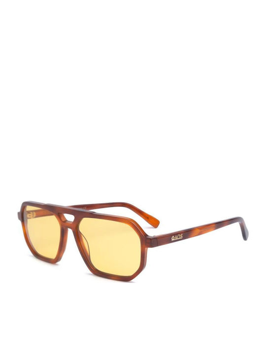 Faos Damenteil Sonnenbrille mit Orangefarbenem Rahmen und Orange Verlaufsfarbe Gläser KYTHNOS-1