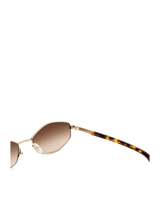 Faos Damentaglasses mit Goldenem Metallischem Rahmen und Goldener Verlaufsfarbe Brille ARIADNE-1