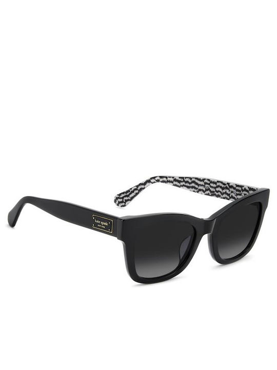 Kate Spade Ochelari De Soare Unisex Cu Ramă Neagră Din Plastic Și Lentile Degrade Negre KS-DEE-2/G/S-807