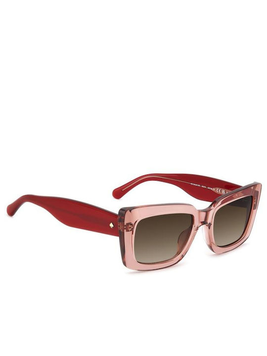Kate Spade Unisex Ochelari De Soare Cu Ramă Roz Din Plastic Și Lentile Roz Degrade KS-CAILIN-2/S-35J