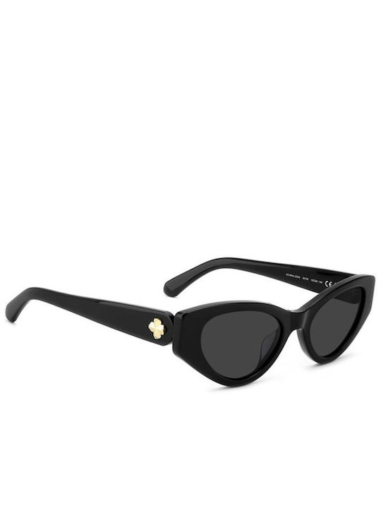 Kate Spade Ochelari De Soare Unisex Cu Ramă Neagră Din Plastic Și Lentile Negre KS-BRIA-2/G/S-807