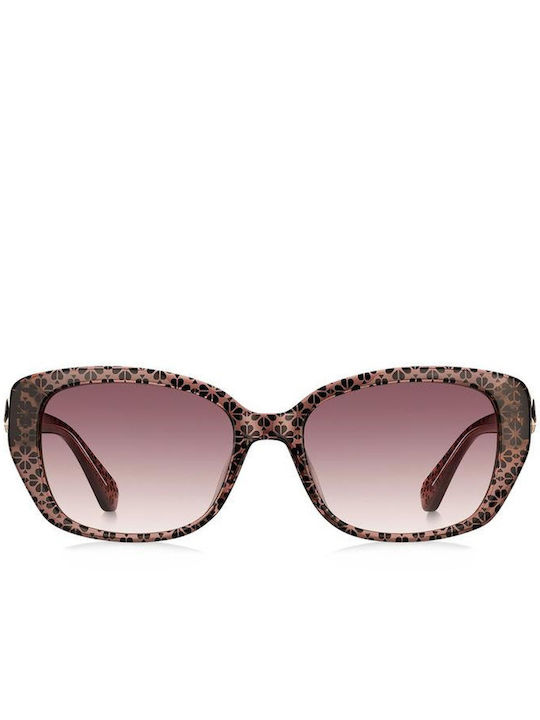 Kate Spade Pink Sunglasses with Horn-Rimmed Frame
