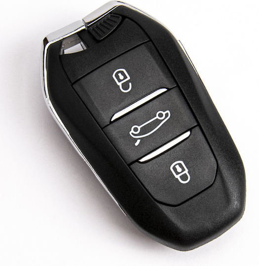 Autoschlüsselhülle mit Schlüsselblatt mit 3 Tasten für Citroen / Peugeot